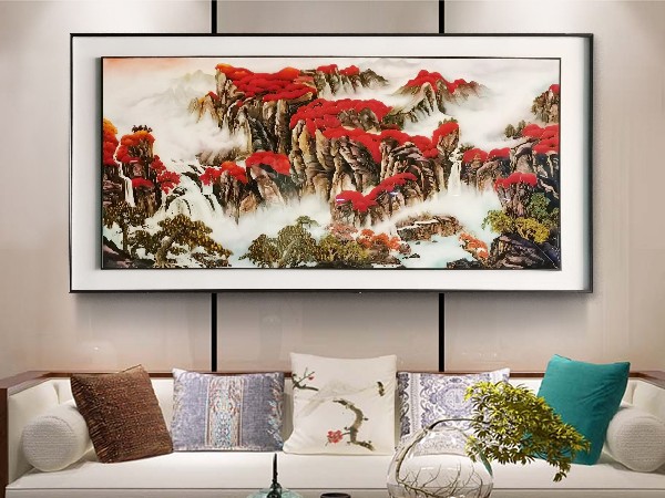 景泰蓝鸿运当头风水画